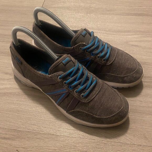Keds women's fuse charcoal/ blue comfort sneakers size 8 - Picture 1 of 11